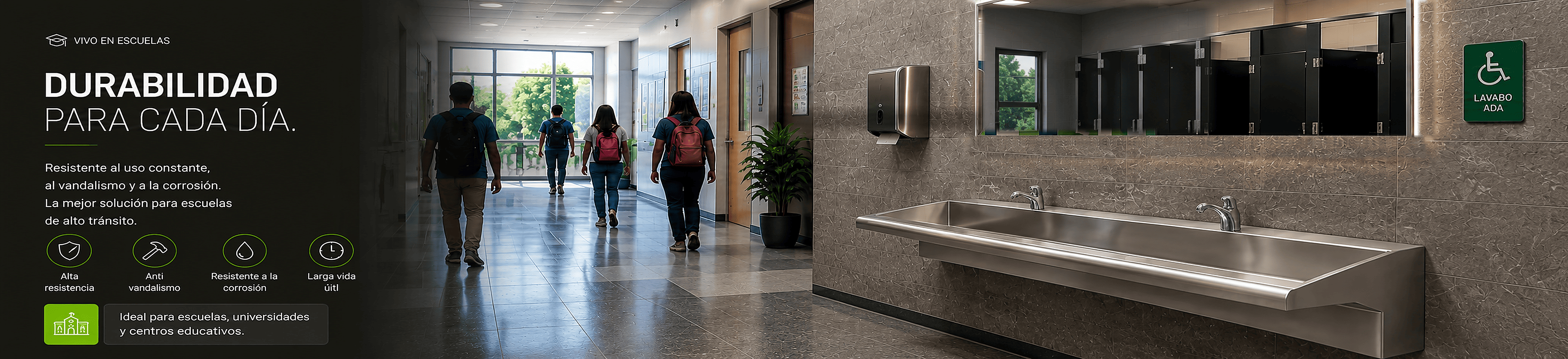 Lavabos para escuelas 